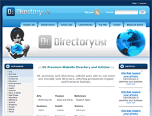 Tablet Screenshot of directory-list.com
